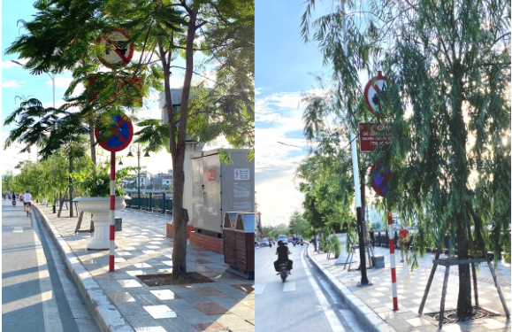 Lăng kính giao thông: Nhiều biển báo bị che khuất